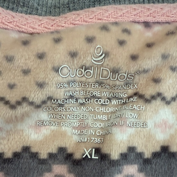 Cuddl Duds Pajama Loungewear Set Size XL - Picture 2 of 8